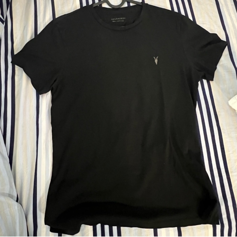 Brand new without tag All Saints Black Crewneck T-Shirt